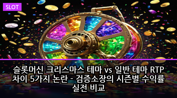 슬롯머신 크리스마스 테마 vs 일반 테마 RTP 차이 5가지 논란 - 검증소장의 시즌별 수익률 실전 비교