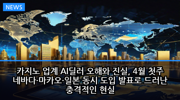 카지노 업계 AI딜러 오해와 진실, 4월 첫주 네바다·마카오·일본 동시 도입 발표로 드러난 충격적인 현실
