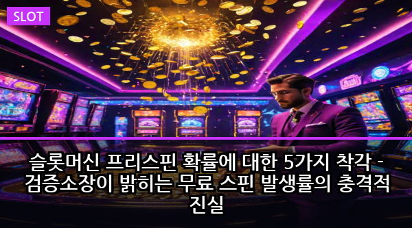 슬롯머신 프리스핀 확률에 대한 5가지 착각 - 검증소장이 밝히는 무료 스핀 발생률의 충격적 진실