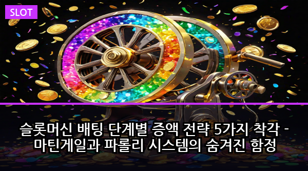 슬롯머신 배팅 단계별 증액 전략 5가지 착각 - 마틴게일과 파롤리 시스템의 숨겨진 함정
