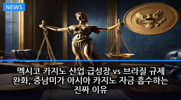 멕시코 카지노 산업 급성장 vs 브라질 규제 완화, 중남미가 아시아 카지노 자금 흡수하는 진짜 이유