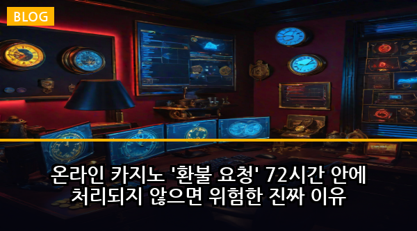 온라인 카지노 '환불 요청' 72시간 안에 처리되지 않으면 위험한 진짜 이유