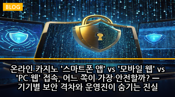 온라인 카지노 '스마트폰 앱' vs '모바일 웹' vs 'PC 웹' 접속, 어느 쪽이 가장 안전할까? — 기기별 보안 격차와 운영진이 숨기는 진실