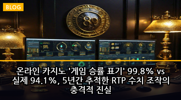 온라인 카지노 '게임 승률 표기' 99.8% vs 실제 94.1%, 5년간 추적한 RTP 수치 조작의 충격적 진실