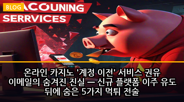 온라인 카지노 '계정 이전' 서비스 권유 이메일의 숨겨진 진실 — 신규 플랫폼 이주 유도 뒤에 숨은 5가지 먹튀 전술