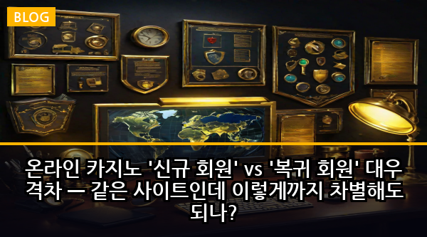 온라인 카지노 '신규 회원' vs '복귀 회원' 대우 격차 — 같은 사이트인데 이렇게까지 차별해도 되나?