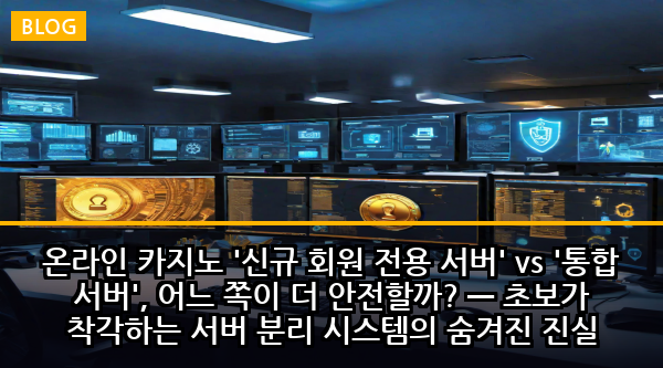 온라인 카지노 '신규 회원 전용 서버' vs '통합 서버', 어느 쪽이 더 안전할까? — 초보가 착각하는 서버 분리 시스템의 숨겨진 진실
