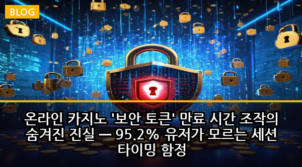 온라인 카지노 '보안 토큰' 만료 시간 조작의 숨겨진 진실 — 95.2% 유저가 모르는 세션 타이밍 함정