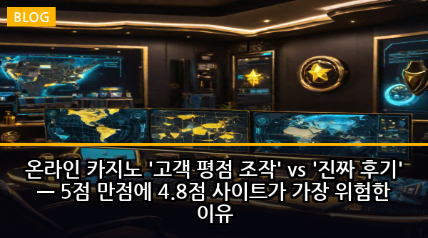 온라인 카지노 '고객 평점 조작' vs '진짜 후기' — 5점 만점에 4.8점 사이트가 가장 위험한 이유