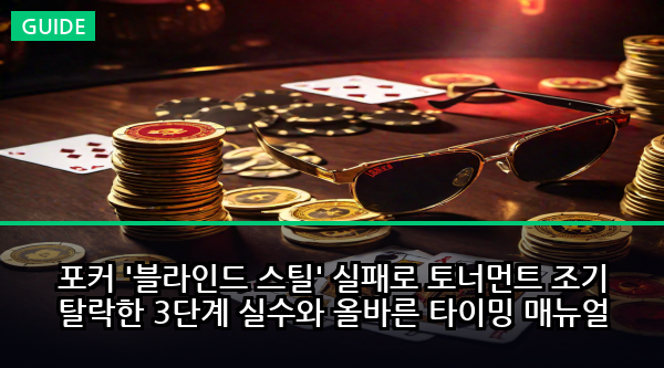 포커 '블라인드 스틸' 실패로 토너먼트 조기 탈락한 3단계 실수와 올바른 타이밍 매뉴얼