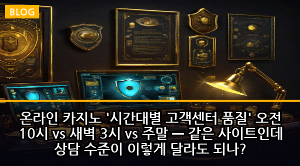 온라인 카지노 '시간대별 고객센터 품질' 오전 10시 vs 새벽 3시 vs 주말 — 같은 사이트인데 상담 수준이 이렇게 달라도 되나?