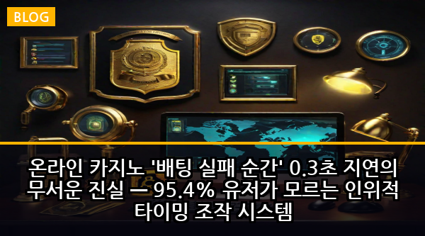온라인 카지노 '배팅 실패 순간' 0.3초 지연의 무서운 진실 — 95.4% 유저가 모르는 인위적 타이밍 조작 시스템