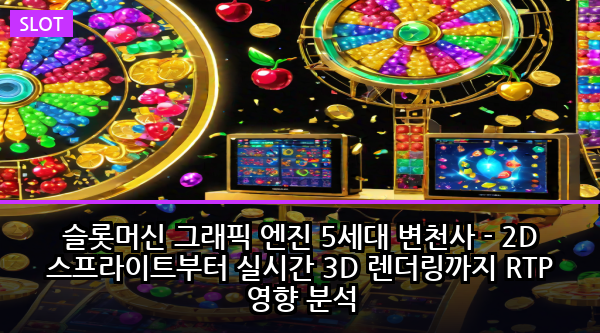 슬롯머신 그래픽 엔진 5세대 변천사 - 2D 스프라이트부터 실시간 3D 렌더링까지 RTP 영향 분석