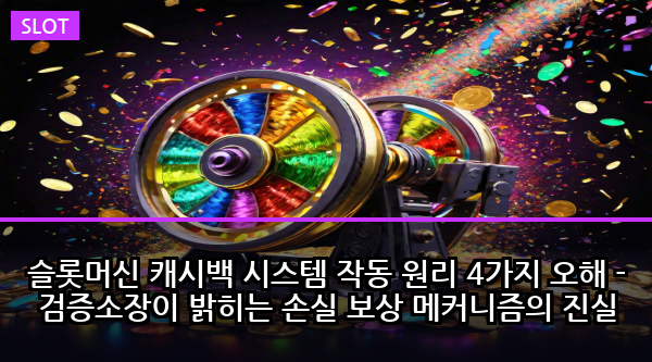 슬롯머신 캐시백 시스템 작동 원리 4가지 오해 - 검증소장이 밝히는 손실 보상 메커니즘의 진실