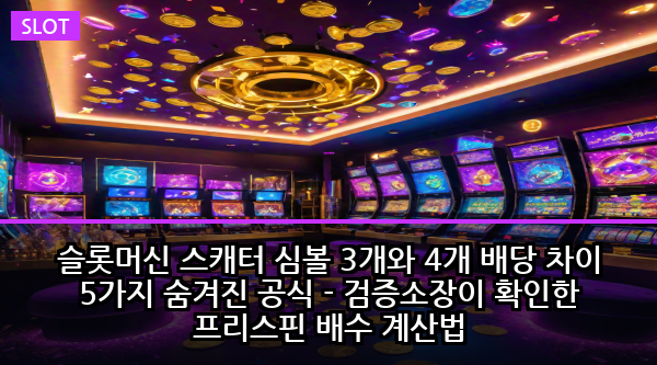 슬롯머신 스캐터 심볼 3개와 4개 배당 차이 5가지 숨겨진 공식 - 검증소장이 확인한 프리스핀 배수 계산법