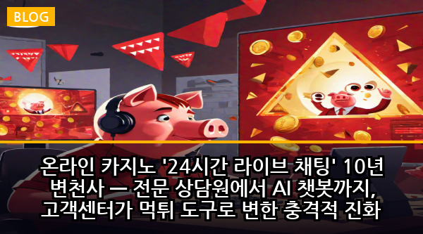 온라인 카지노 '24시간 라이브 채팅' 10년 변천사 — 전문 상담원에서 AI 챗봇까지, 고객센터가 먹튀 도구로 변한 충격적 진화