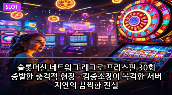 슬롯머신 네트워크 래그로 프리스핀 30회 증발한 충격적 현장 - 검증소장이 목격한 서버 지연의 끔찍한 진실