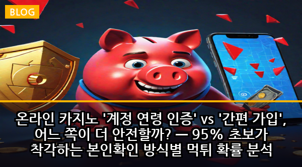 온라인 카지노 '계정 연령 인증' vs '간편 가입', 어느 쪽이 더 안전할까? — 95% 초보가 착각하는 본인확인 방식별 먹튀 확률 분석
