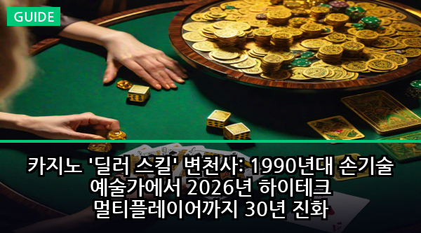 카지노 '딜러 스킬' 변천사: 1990년대 손기술 예술가에서 2026년 하이테크 멀티플레이어까지 30년 진화