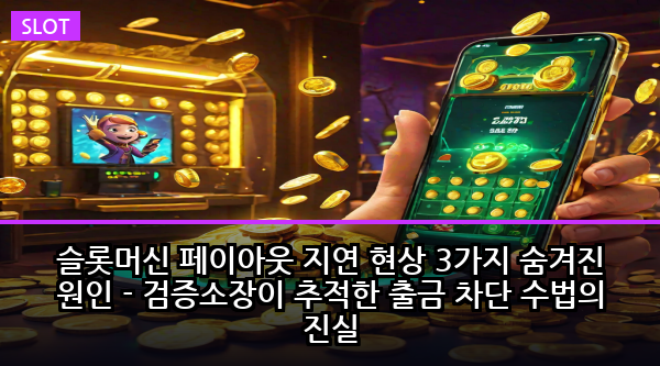 슬롯머신 페이아웃 지연 현상 3가지 숨겨진 원인 - 검증소장이 추적한 출금 차단 수법의 진실