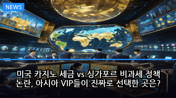 미국 카지노 세금 vs 싱가포르 비과세 정책 논란, 아시아 VIP들이 진짜로 선택한 곳은?