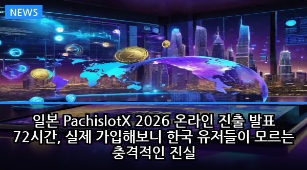 일본 PachislotX 2026 온라인 진출 발표 72시간, 실제 가입해보니 한국 유저들이 모르는 충격적인 진실