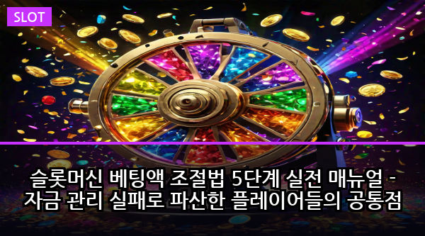 슬롯머신 베팅액 조절법 5단계 실전 매뉴얼 - 자금 관리 실패로 파산한 플레이어들의 공통점