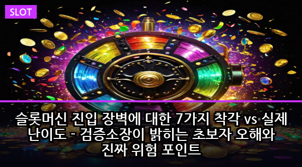 슬롯머신 진입 장벽에 대한 7가지 착각 vs 실제 난이도 - 검증소장이 밝히는 초보자 오해와 진짜 위험 포인트
