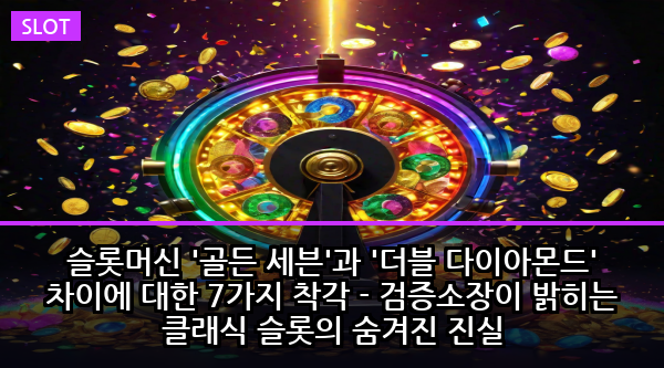 슬롯머신 '골든 세븐'과 '더블 다이아몬드' 차이에 대한 7가지 착각 - 검증소장이 밝히는 클래식 슬롯의 숨겨진 진실