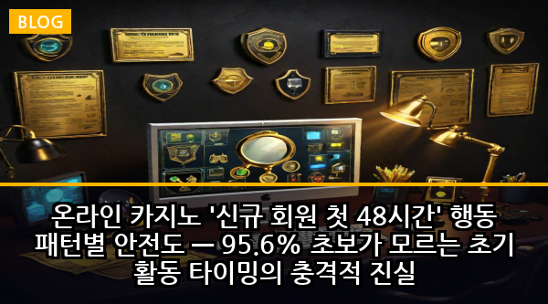 온라인 카지노 '신규 회원 첫 48시간' 행동 패턴별 안전도 — 95.6% 초보가 모르는 초기 활동 타이밍의 충격적 진실