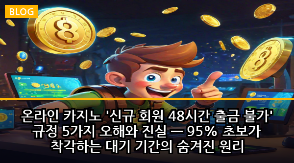 온라인 카지노 '신규 회원 48시간 출금 불가' 규정 5가지 오해와 진실 — 95% 초보가 착각하는 대기 기간의 숨겨진 원리