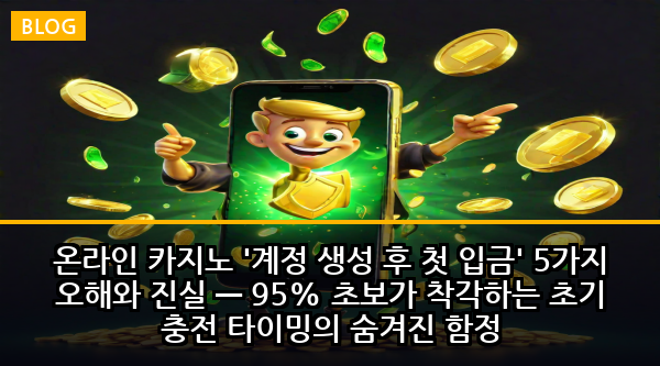 온라인 카지노 '계정 생성 후 첫 입금' 5가지 오해와 진실 — 95% 초보가 착각하는 초기 충전 타이밍의 숨겨진 함정