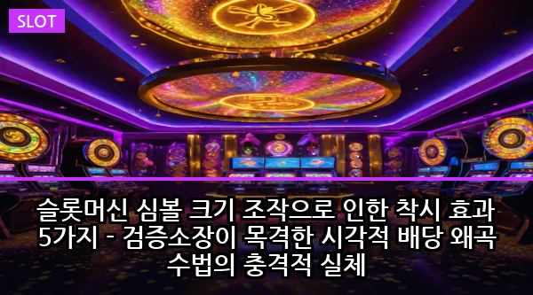 슬롯머신 심볼 크기 조작으로 인한 착시 효과 5가지 - 검증소장이 목격한 시각적 배당 왜곡 수법의 충격적 실체