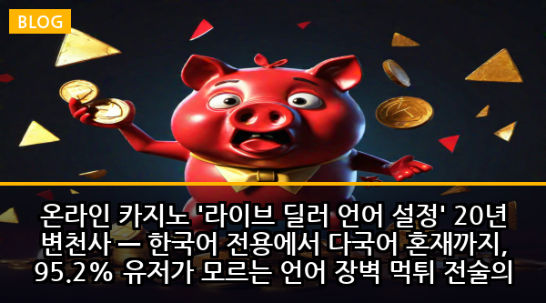 온라인 카지노 '라이브 딜러 언어 설정' 20년 변천사 — 한국어 전용에서 다국어 혼재까지, 95.2% 유저가 모르는 언어 장벽 먹튀 전술의 충격적 진화
