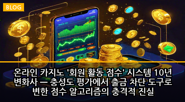 온라인 카지노 '회원 활동 점수' 시스템 10년 변화사 — 충성도 평가에서 출금 차단 도구로 변한 점수 알고리즘의 충격적 진실