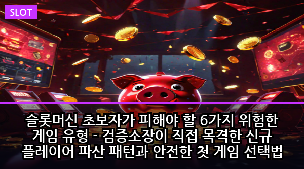 슬롯머신 초보자가 피해야 할 6가지 위험한 게임 유형 - 검증소장이 직접 목격한 신규 플레이어 파산 패턴과 안전한 첫 게임 선택법