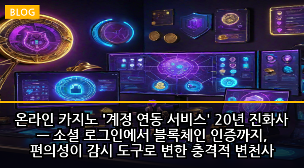 온라인 카지노 '계정 연동 서비스' 20년 진화사 — 소셜 로그인에서 블록체인 인증까지, 편의성이 감시 도구로 변한 충격적 변천사