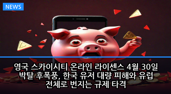 영국 스카이시티 온라인 라이센스 4월 30일 박탈 후폭풍, 한국 유저 대량 피해와 유럽 전체로 번지는 규제 타격