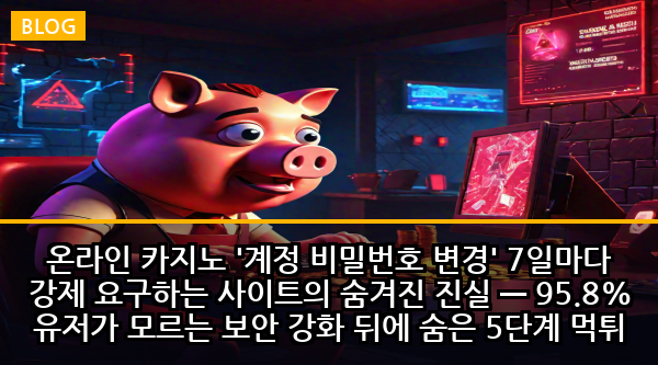 온라인 카지노 '계정 비밀번호 변경' 7일마다 강제 요구하는 사이트의 숨겨진 진실 — 95.8% 유저가 모르는 보안 강화 뒤에 숨은 5단계 먹튀 함정