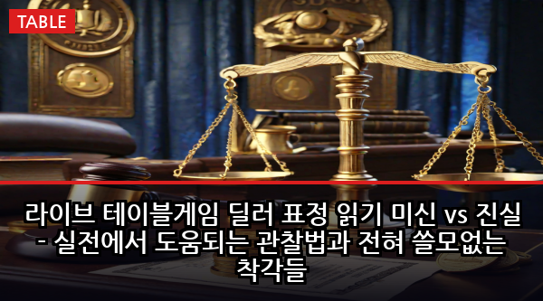 라이브 테이블게임 딜러 표정 읽기 미신 vs 진실 - 실전에서 도움되는 관찰법과 전혀 쓸모없는 착각들