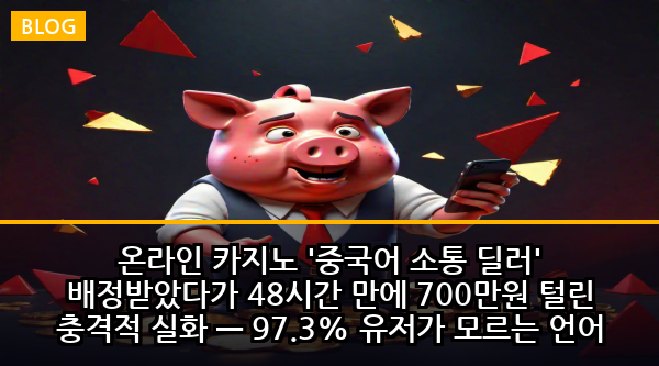 온라인 카지노 '중국어 소통 딜러' 배정받았다가 48시간 만에 700만원 털린 충격적 실화 — 97.3% 유저가 모르는 언어 장벽 먹튀 시나리오의 5단계 잔인한 진실
