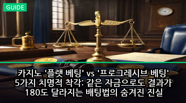 카지노 '플랫 베팅' vs '프로그레시브 베팅' 5가지 치명적 착각: 같은 자금으로도 결과가 180도 달라지는 배팅법의 숨겨진 진실