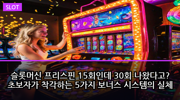 슬롯머신 프리스핀 15회인데 30회 나왔다고? 초보자가 착각하는 5가지 보너스 시스템의 실체