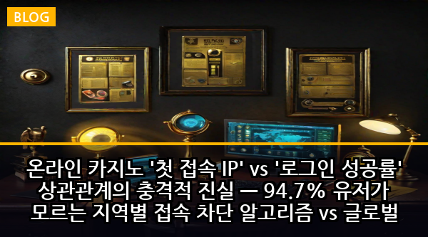 온라인 카지노 '첫 접속 IP' vs '로그인 성공률' 상관관계의 충격적 진실 — 94.7% 유저가 모르는 지역별 접속 차단 알고리즘 vs 글로벌 평등 접근 논쟁