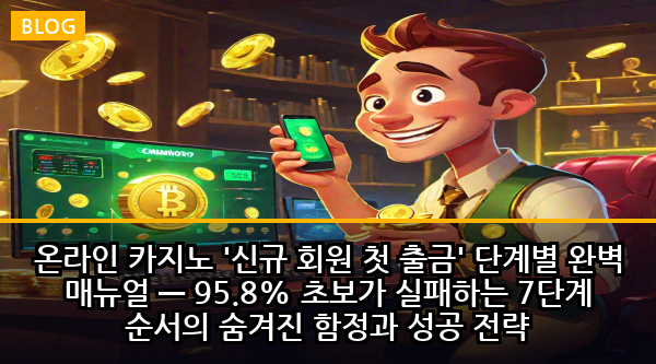 온라인 카지노 '신규 회원 첫 출금' 단계별 완벽 매뉴얼 — 95.8% 초보가 실패하는 7단계 순서의 숨겨진 함정과 성공 전략