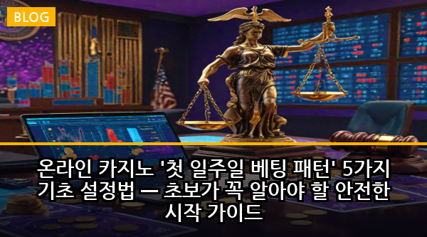 온라인 카지노 '첫 일주일 베팅 패턴' 5가지 기초 설정법 — 초보가 꼭 알아야 할 안전한 시작 가이드