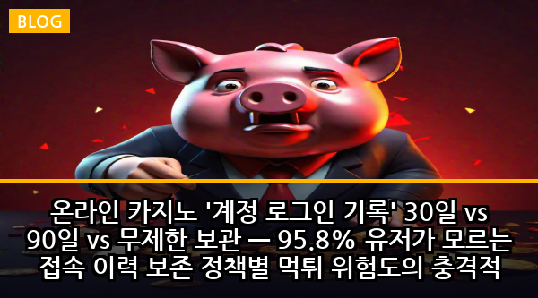 온라인 카지노 '계정 로그인 기록' 30일 vs 90일 vs 무제한 보관 — 95.8% 유저가 모르는 접속 이력 보존 정책별 먹튀 위험도의 충격적 차이