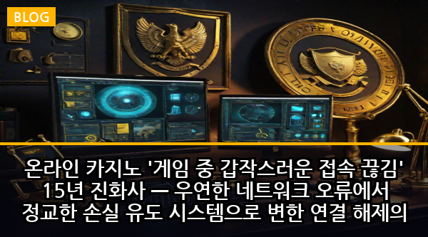온라인 카지노 '게임 중 갑작스러운 접속 끊김' 15년 진화사 — 우연한 네트워크 오류에서 정교한 손실 유도 시스템으로 변한 연결 해제의 충격적 진실
