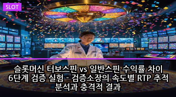슬롯머신 터보스핀 vs 일반스핀 수익률 차이 6단계 검증 실험 - 검증소장의 속도별 RTP 추적 분석과 충격적 결과