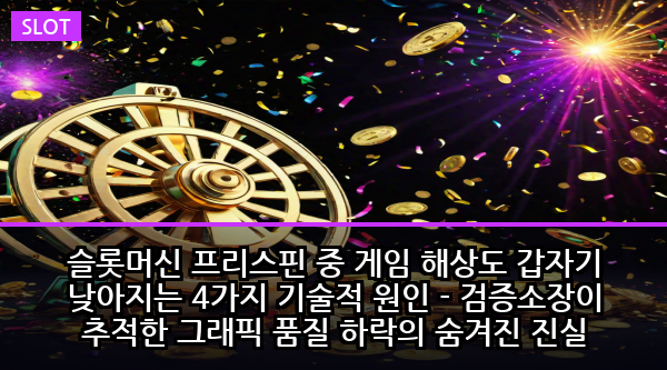 슬롯머신 프리스핀 중 게임 해상도 갑자기 낮아지는 4가지 기술적 원인 - 검증소장이 추적한 그래픽 품질 하락의 숨겨진 진실